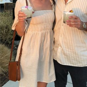 Billabong Paradise Days smocked mini dress